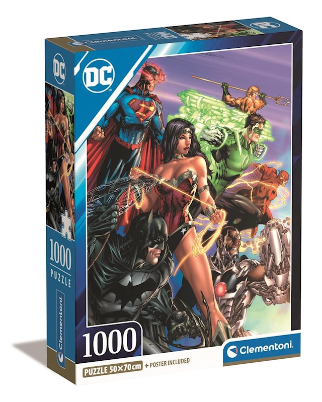 Produktbild 1 för Pussel 1000 bitar High Quality Collection DC Comics, Clementoni