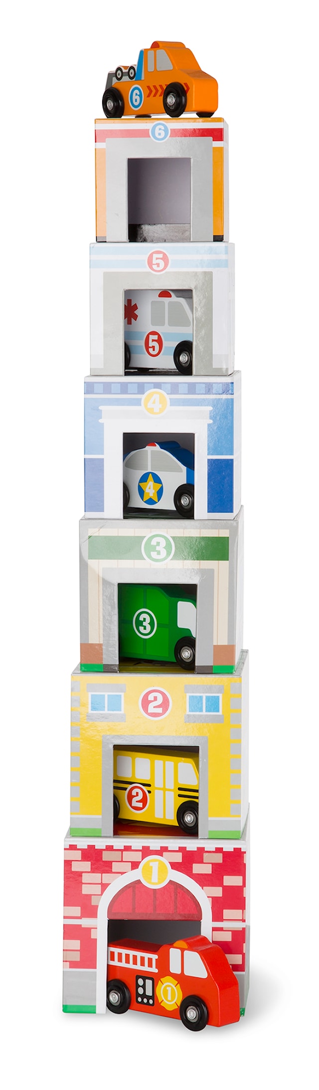 Produktbild 4 för Nesting & Sorting Buildings & Vehicles, Melissa & Doug
