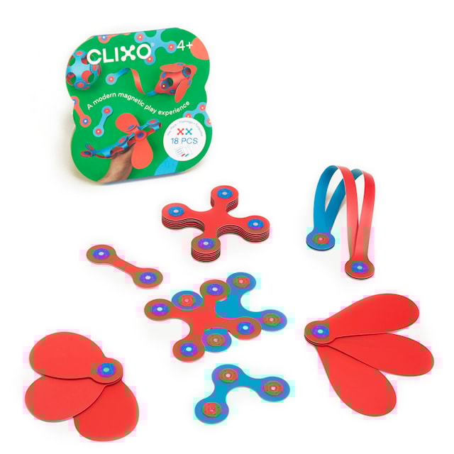 Produktbild 1 för Itsy Pack 18 Delar Flamingo/Turkos Clixo