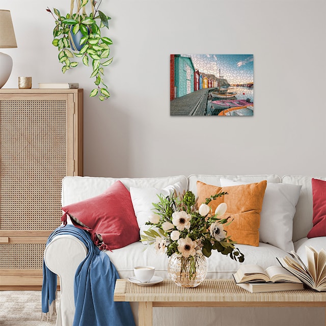 Produktbild 5 för Pussel Boathouses In Smogen 500 bitar, Ravensburger