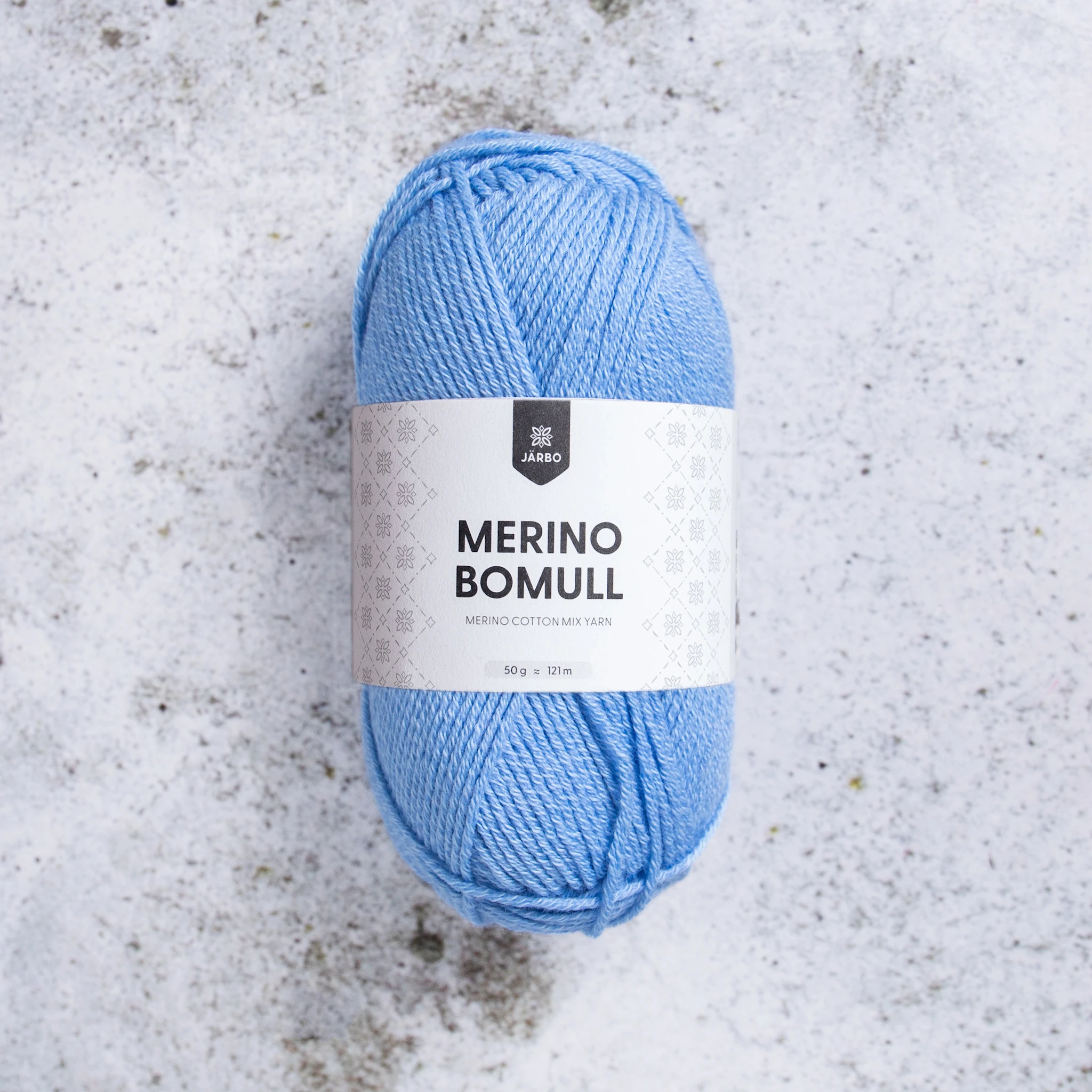 Produktbilde for Merino Bomull 50 gr Cloud Dancer (00) Järbo