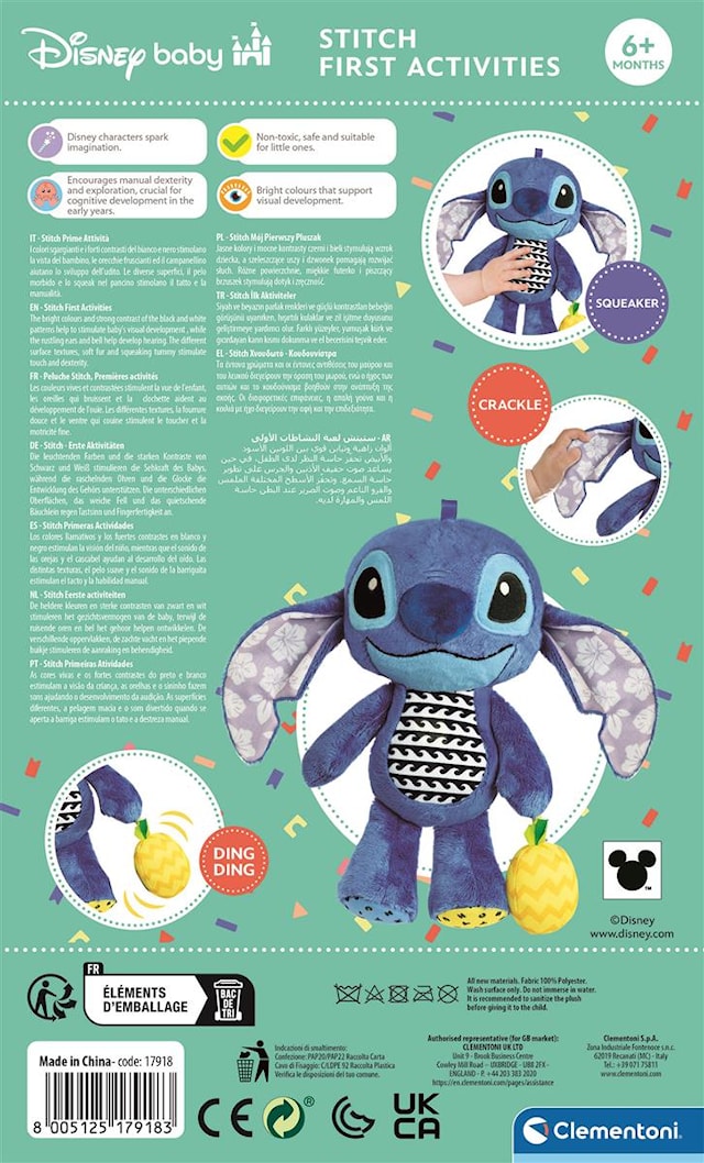 Produktbilde 3 for Stitch Mjukis med Musik Disney Baby