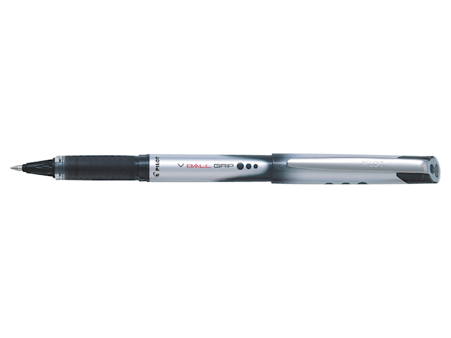 Bläckpenna V-Ball Grip 0,7 mm Svart