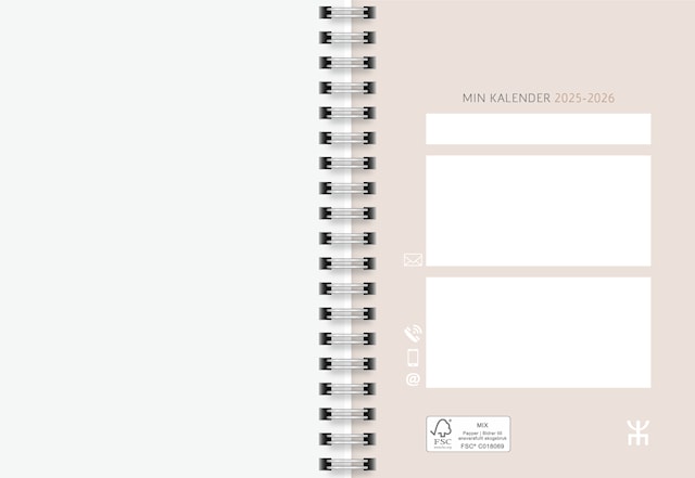 Produktbilde 3 for Kalender 25/26 A6 Stars 18 mnd Almanacksförlaget