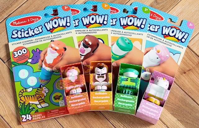 Produktbilde 2 for Sticker Wow! Enhjørning klistremerkestempel og aktivitetsbok Melissa & Doug