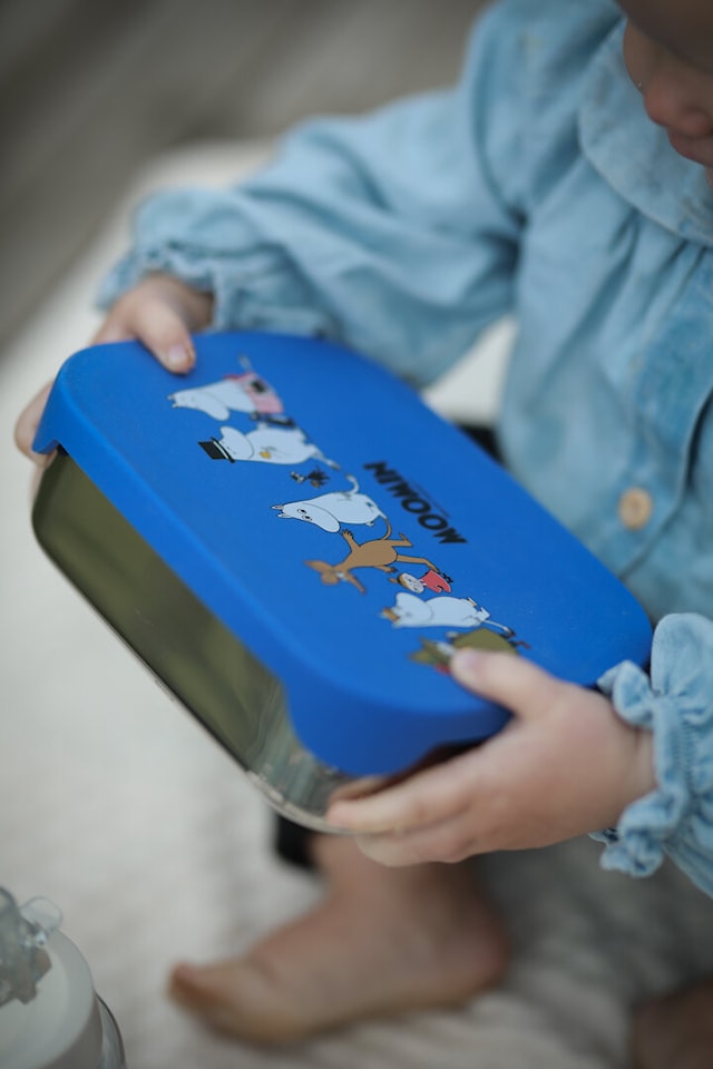 Produktbilde 2 for Mummi Familie Matboks i metall blå Rätt Start