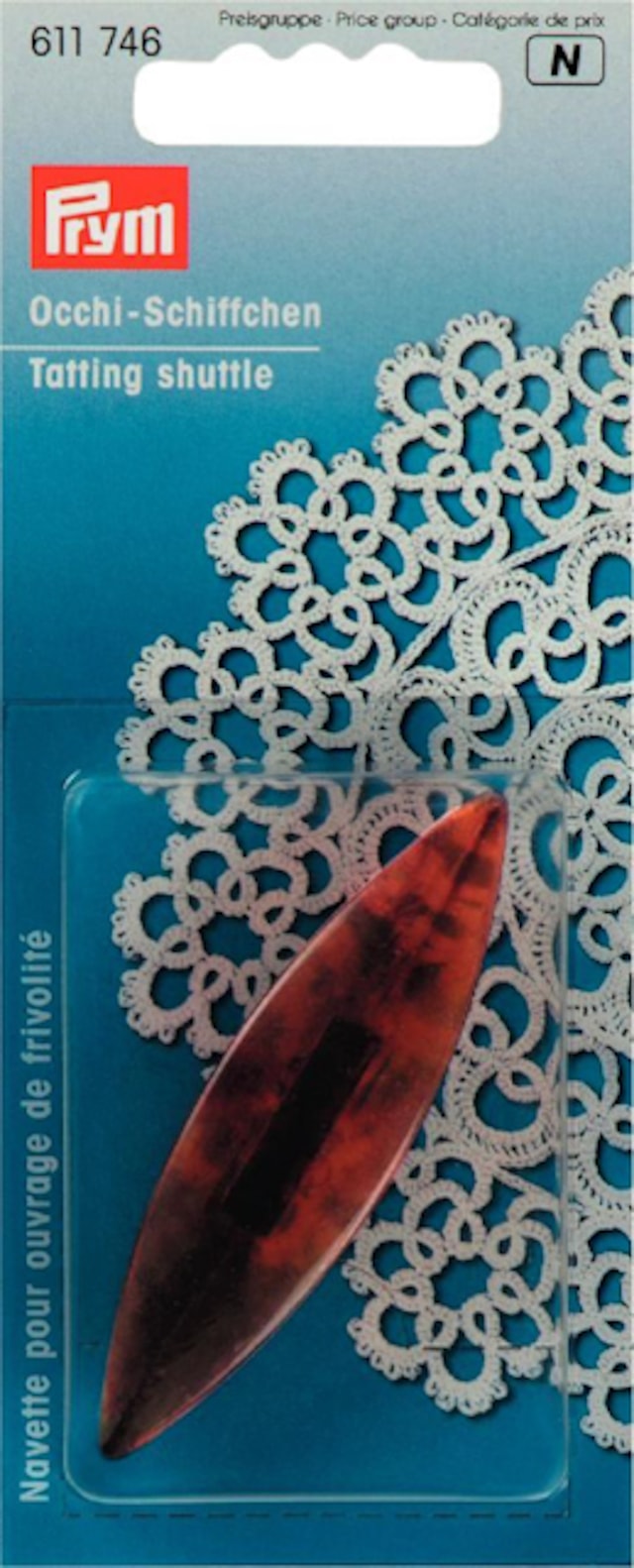 Frivolite-käpy 1 kpl 7 cm Prym