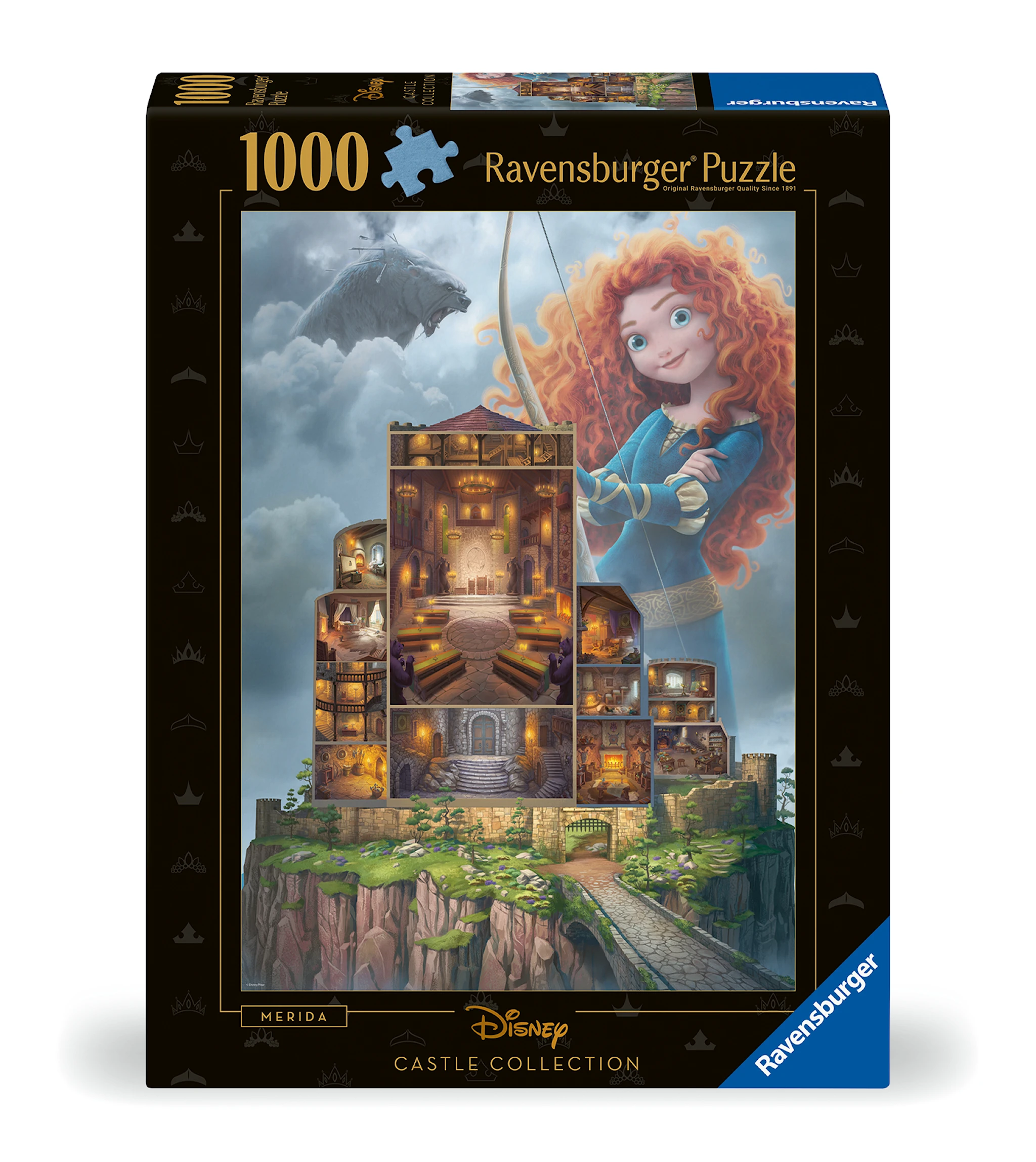 Tuotekuva ille Disney Castles Merida Puzzle 1000 palaa, Ravensburger