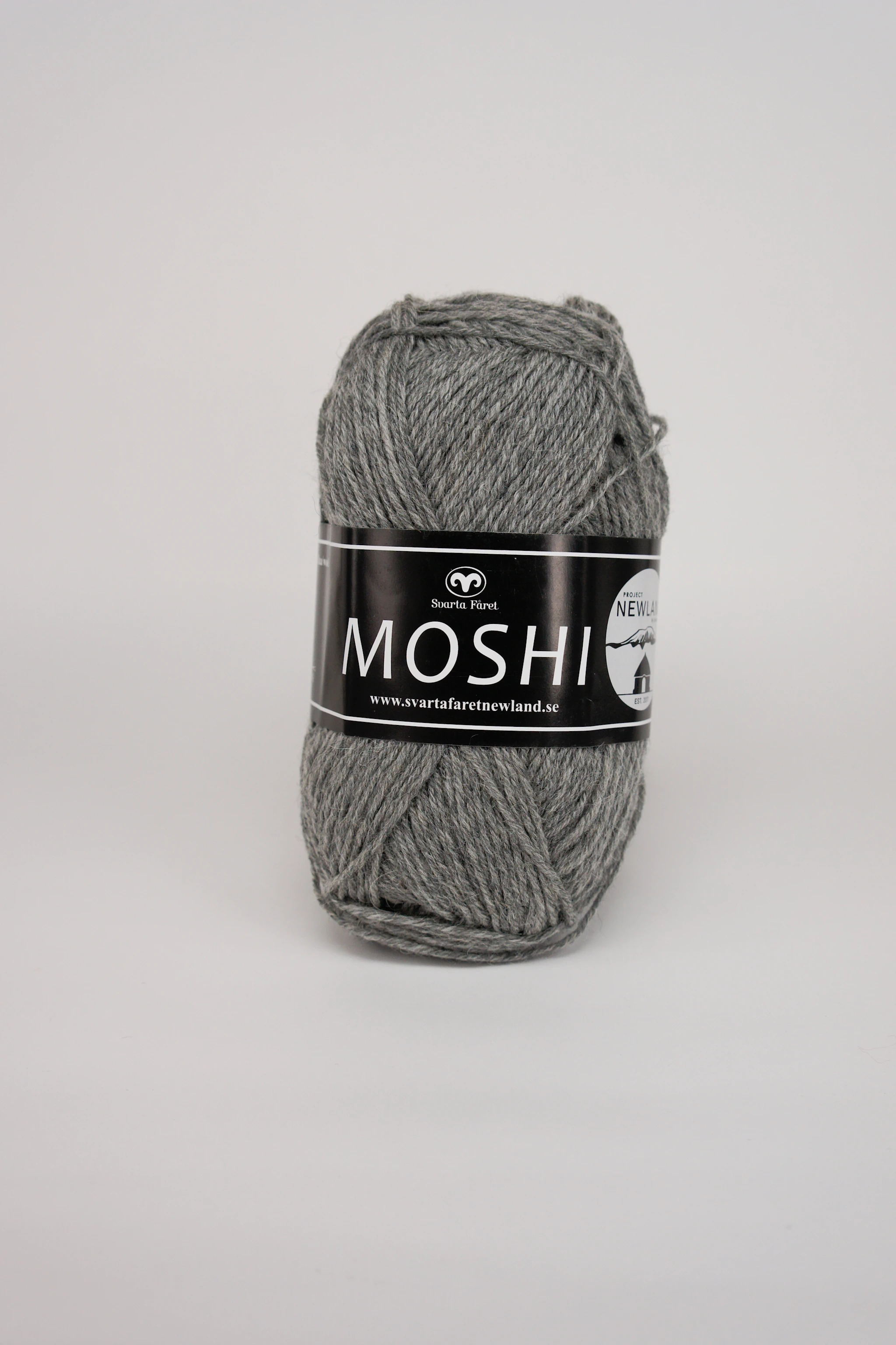 Produktbild för Giva (Moshi) Garn Alpackamix 50 g Svarta Fåret