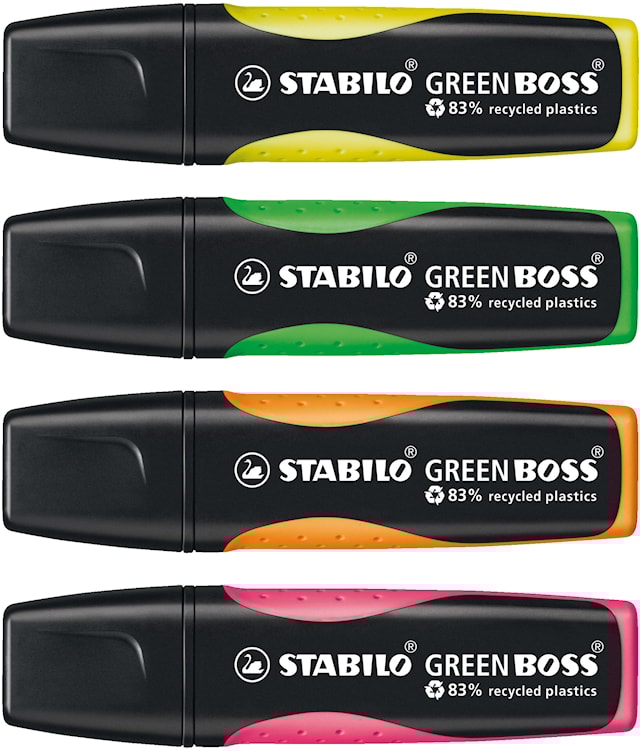 Produktbilde 1 for STABILO GREEN BOSS Neon 4-pk