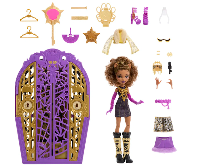 Produktbild 3 för Monster High Skulltimate Secrets Modedocka Clawdeen