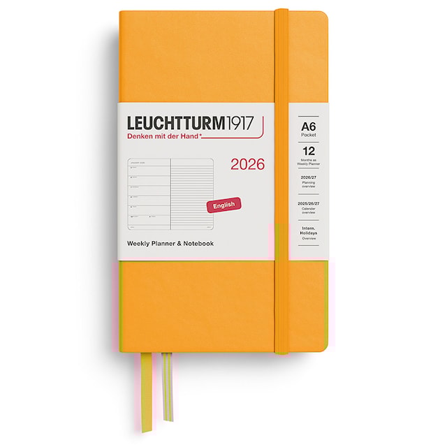 Weekly Planner & Notebook 2026 A6 Rising Sun Leuchtturm1917
