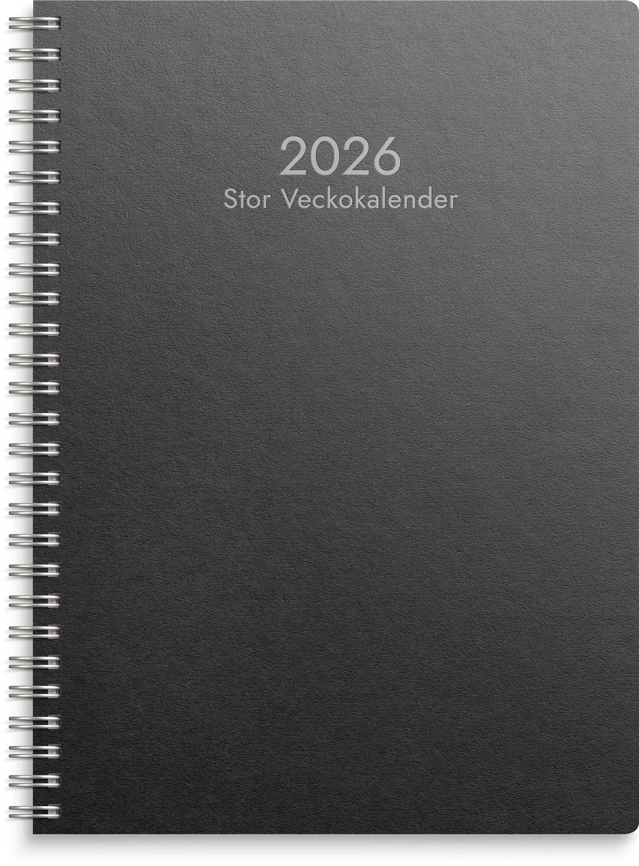Tuotekuva ille Kalender 2026 A5 Stor Veckokalender Eco Line Svart Burde