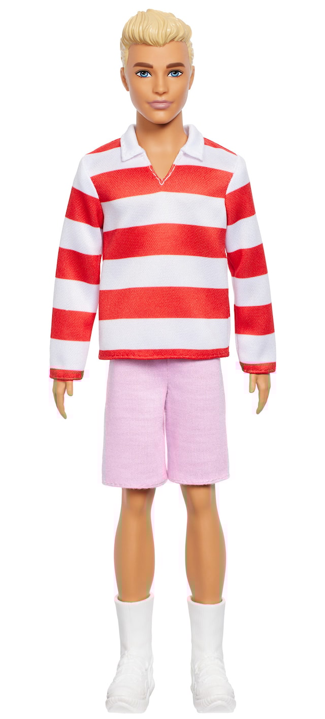 Produktbild 2 för Barbie Fashionista Ken Modedocka Red & White Stripes