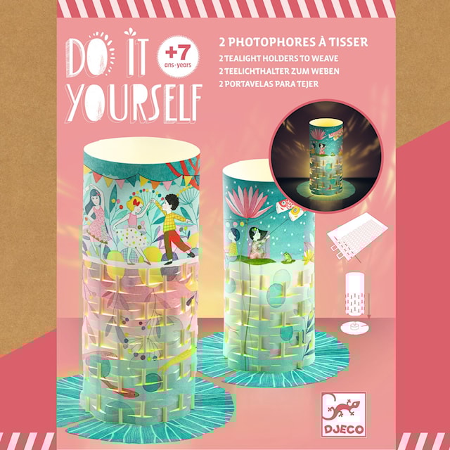 Produktbilde 1 for DIY-sett to papir- og bambuslykter Djeco