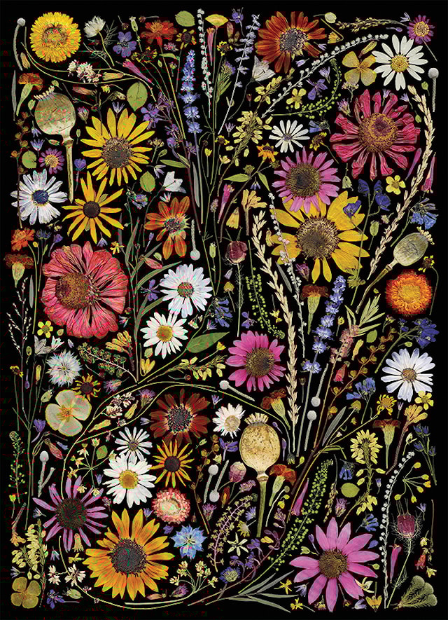 Tuotekuva 4 - Palapelit Flower Press: Happiness 1000 palaa, Cobble Hill