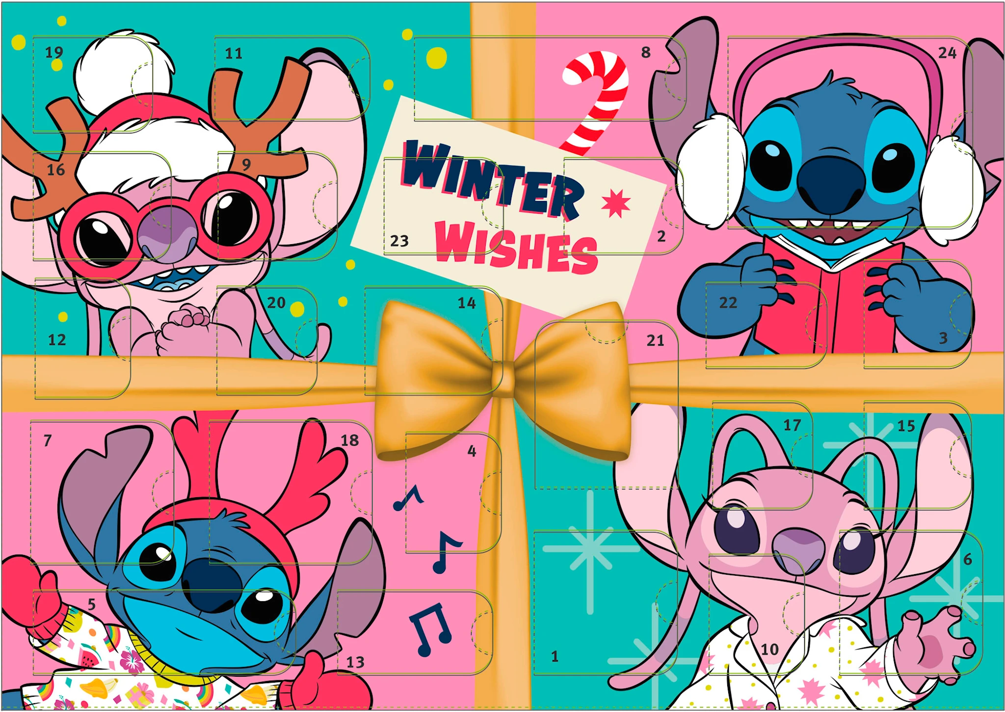 Produktbild för Undercover Adventskalender Lilo och Stitch