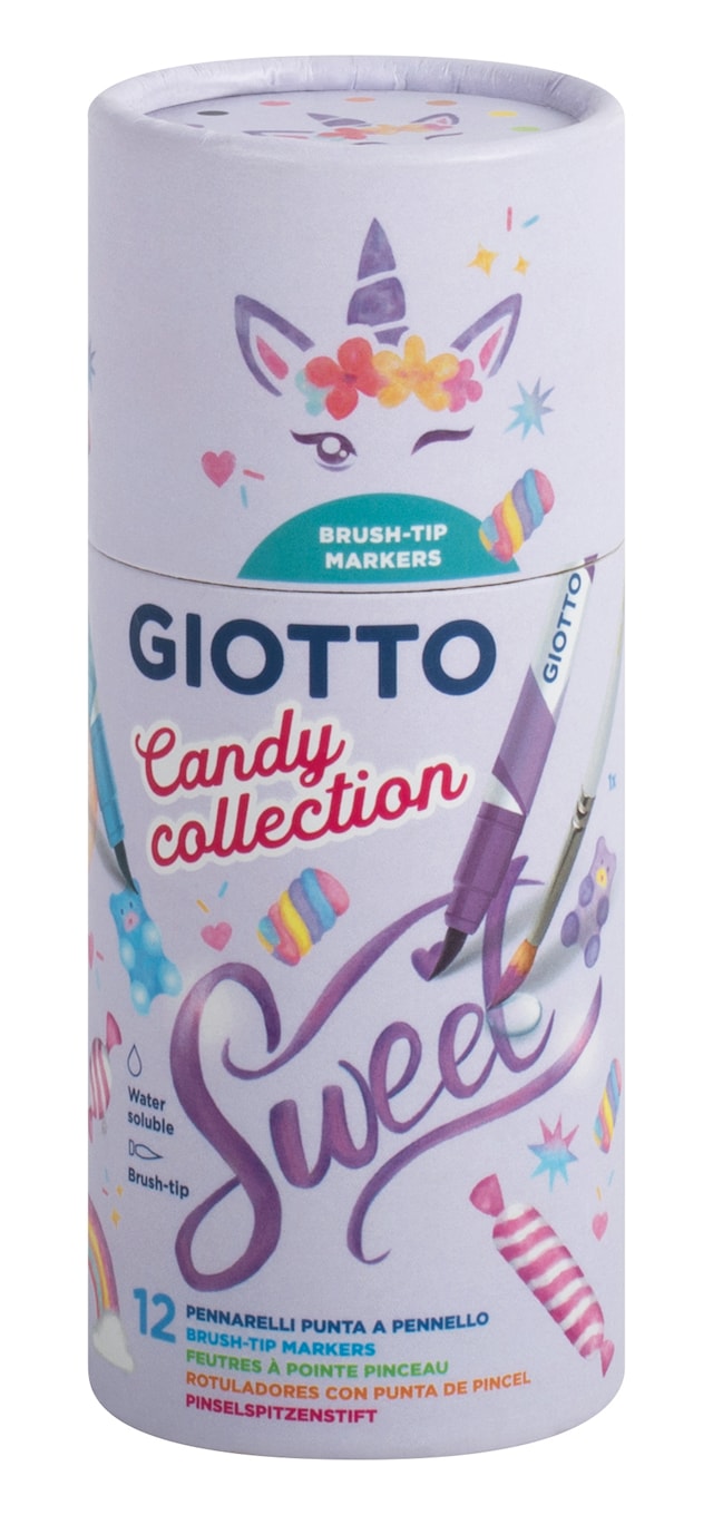 Tuotekuva 3 - Brushpen Candy Collection kotelossa 12-pack Giotto Turbo