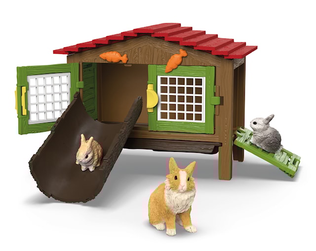 Produktbild 2 för Schleich Kaninbur med Tre Kaniner