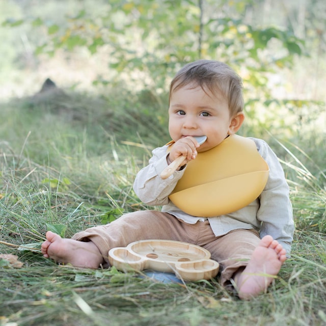 Produktbild 2 för Haklapp Silikon Ockra Summerville