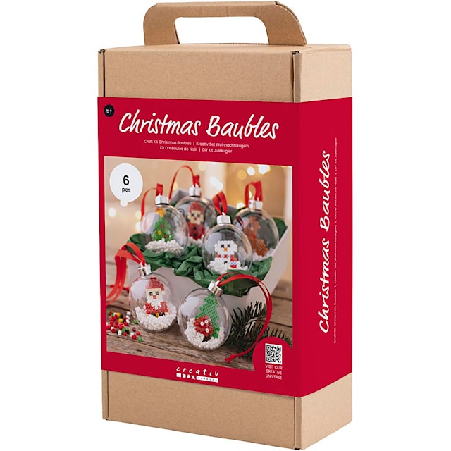 Produktbilde 3 for DIY Kit Julekuler, Perler, 1 pk.