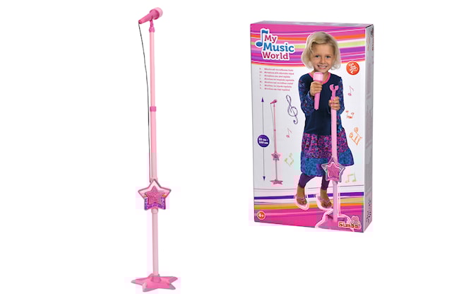 Produktbild 3 för Rosa Mikrofon med Ljus My Music World