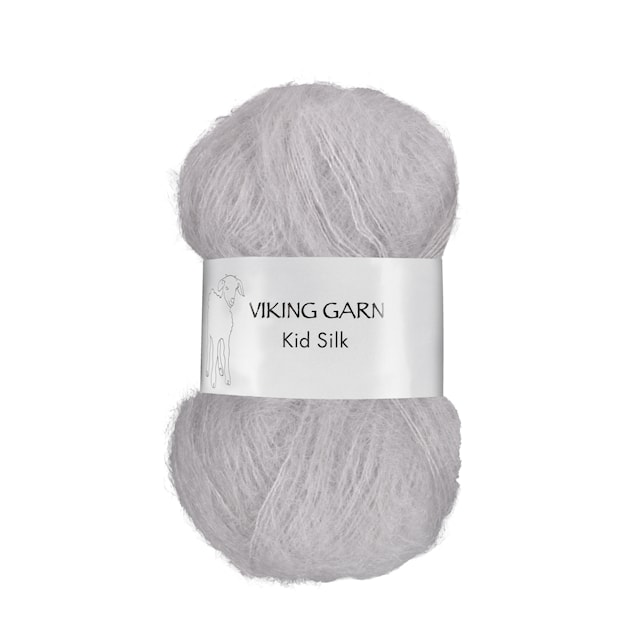Kid/Silk 25 g Light Grey 311 Viking Garn