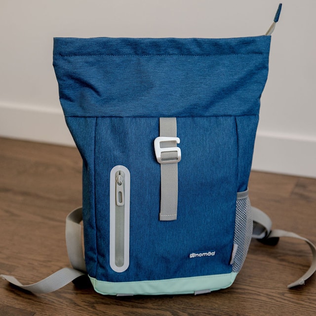 Produktbild 3 för Barnryggsäck Marinblå bblüv