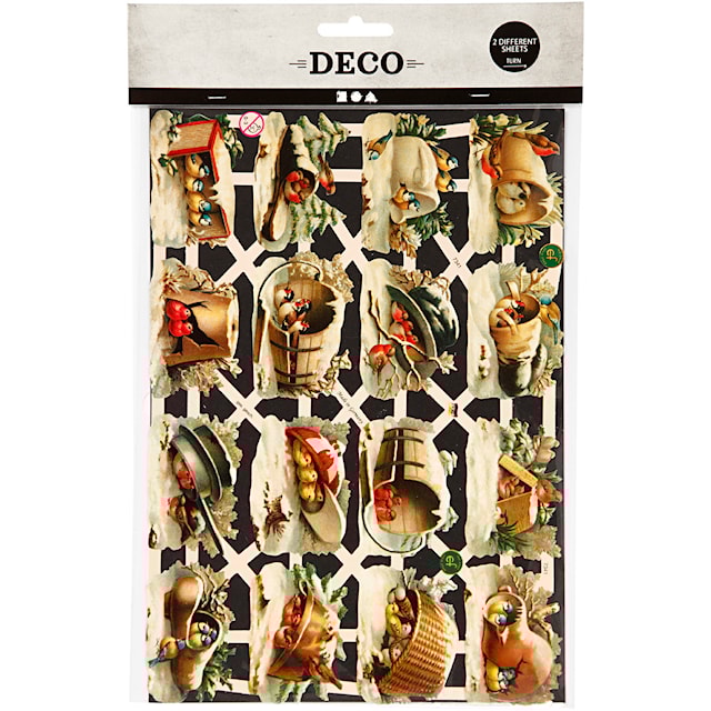 Produktbild 2 för Bokmärken Fåglar 16,5 x 23,5 cm 2 ark