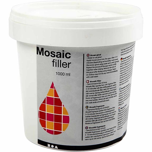 Produktbilde 2 for Mosaikkfiller, 1000 ml, hvit