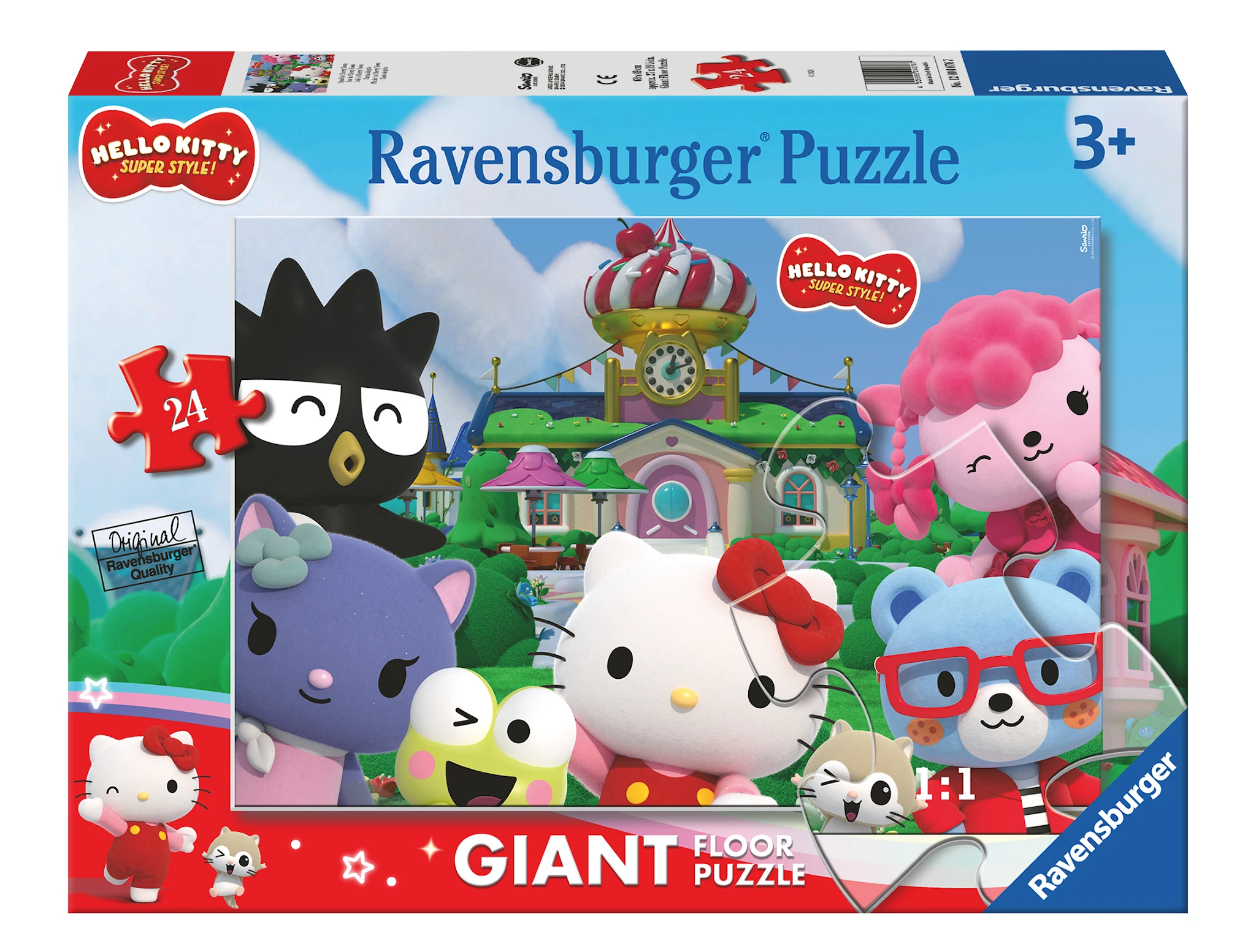 Produktbilde for Hello Kitty stort gulvpuslespill med 24 brikker, Ravensburger