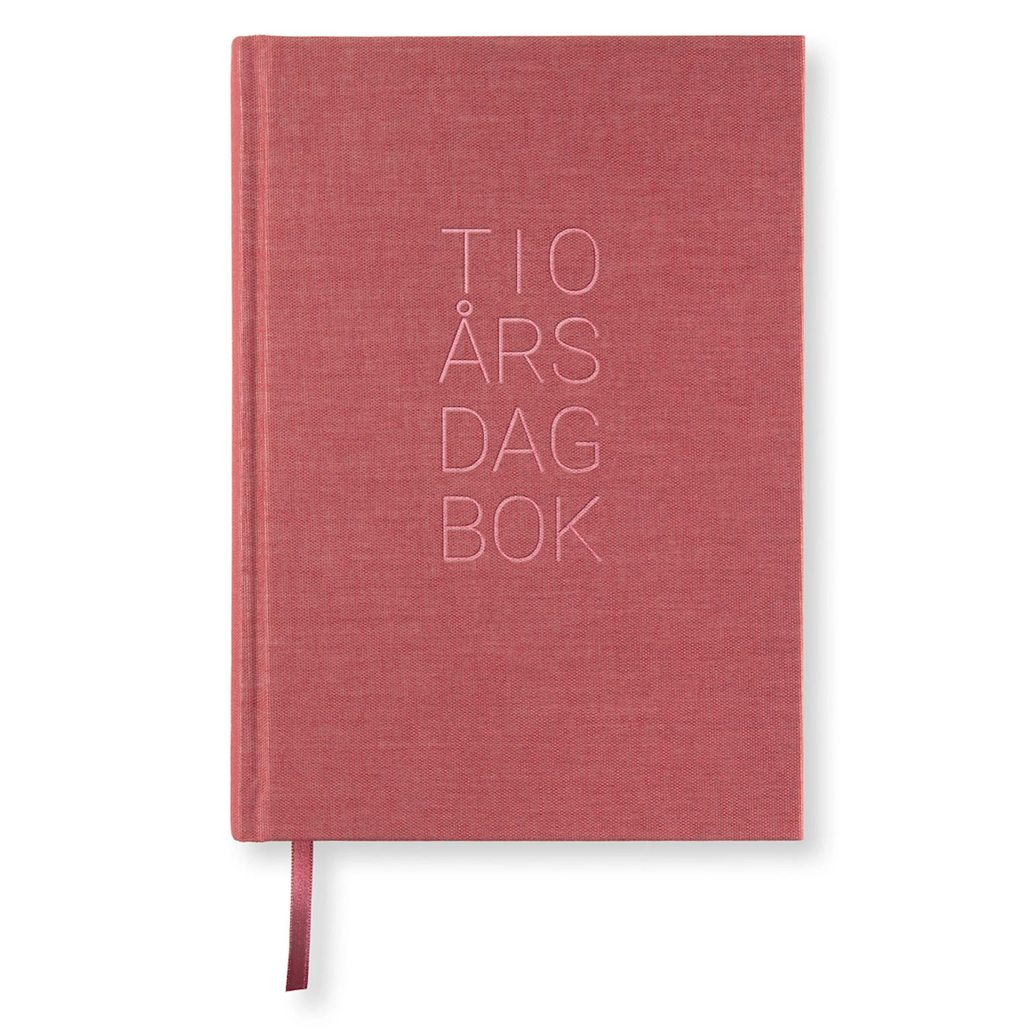 Produktbild för 10-Års Dagbok A5 Red Twist Paperstyle