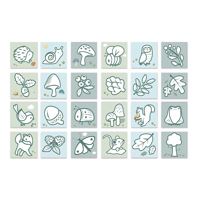 Produktbild 2 för Forest Friends Målarbok Little Dutch