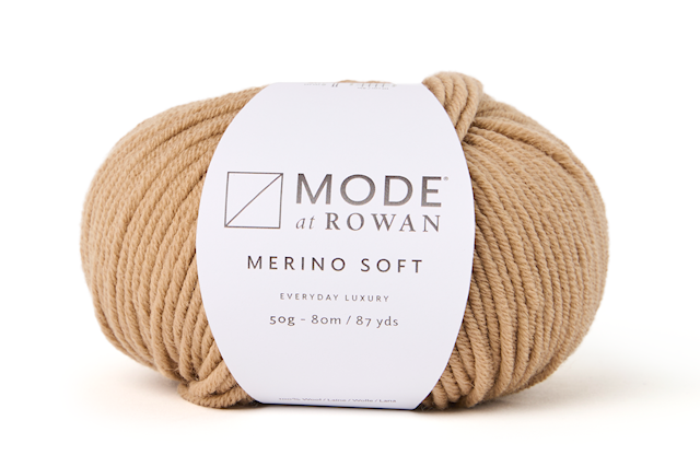 Merino Soft 100% merinovilla 50gr Camel 014 Mode at Rowan