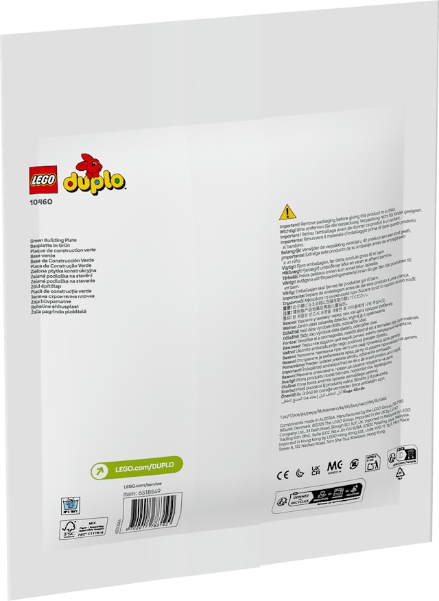Produktbilde 3 for Grønn byggeplate LEGO® DUPLO® Classic (10460)