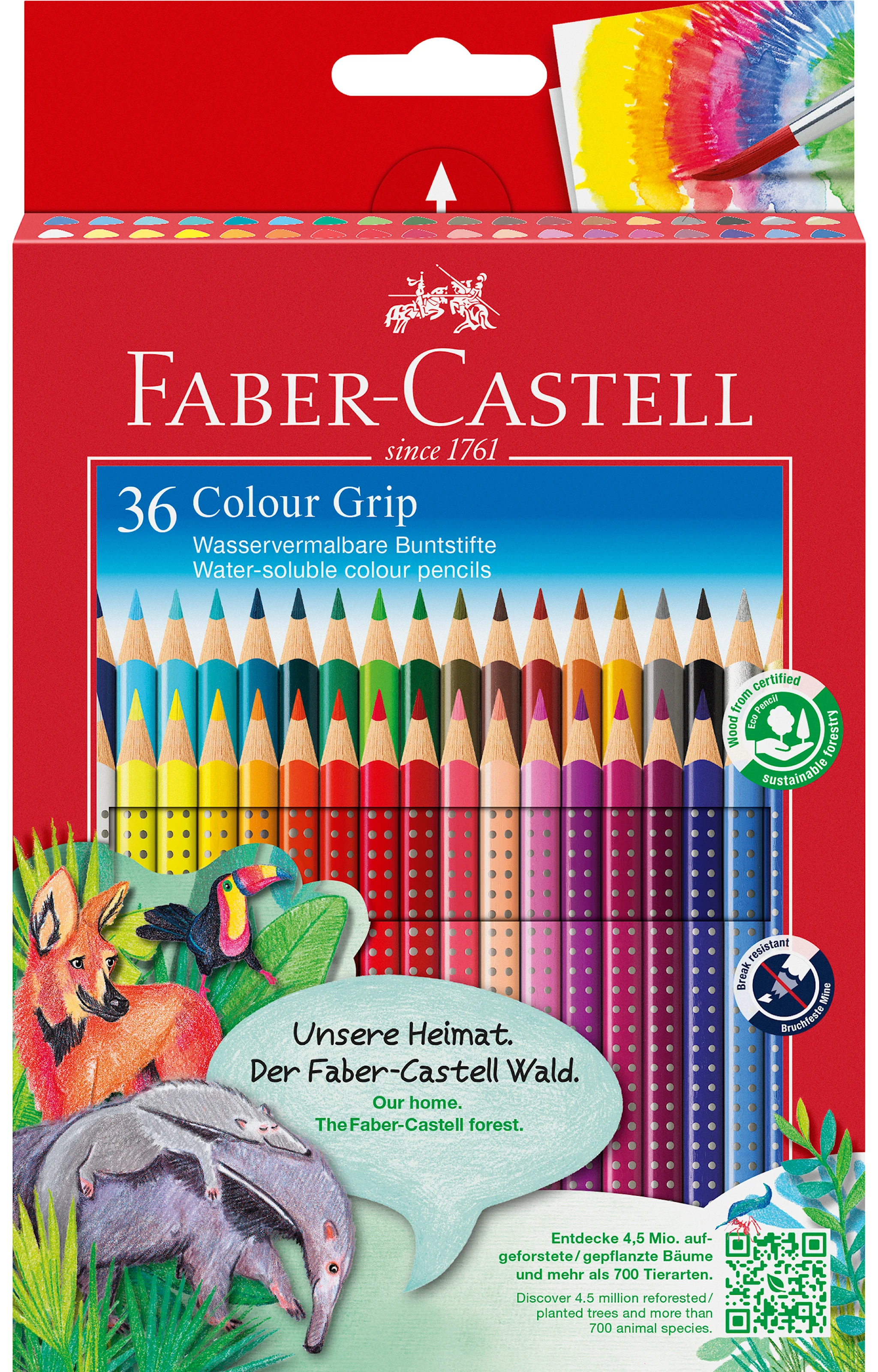 Tuotekuva ille Värikynät Grip Color – 36 kynää Faber-Castell