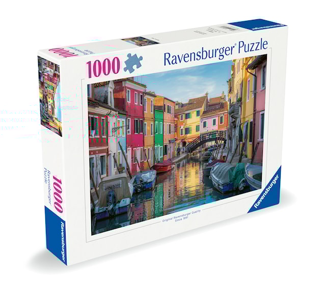Produktbild 5 för Burano Canal Venice Pussel 1000 bitar, Ravensburger