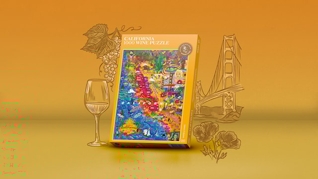 Produktbilde 2 for Vinpuslespill - Kalifornien 1000 brikker Water and Wines