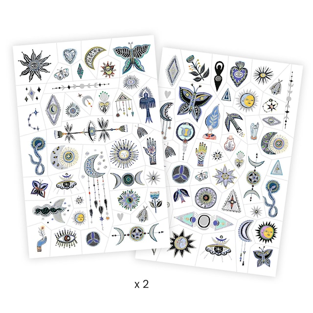 Tuotekuva 1 - Wicca-tatuoinnit 50 kpl Djeco