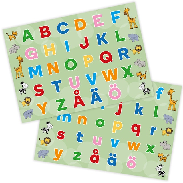 Produktbilde 3 for Bordstablett Alfabetet 2-sidig 42x30 cm Gullers