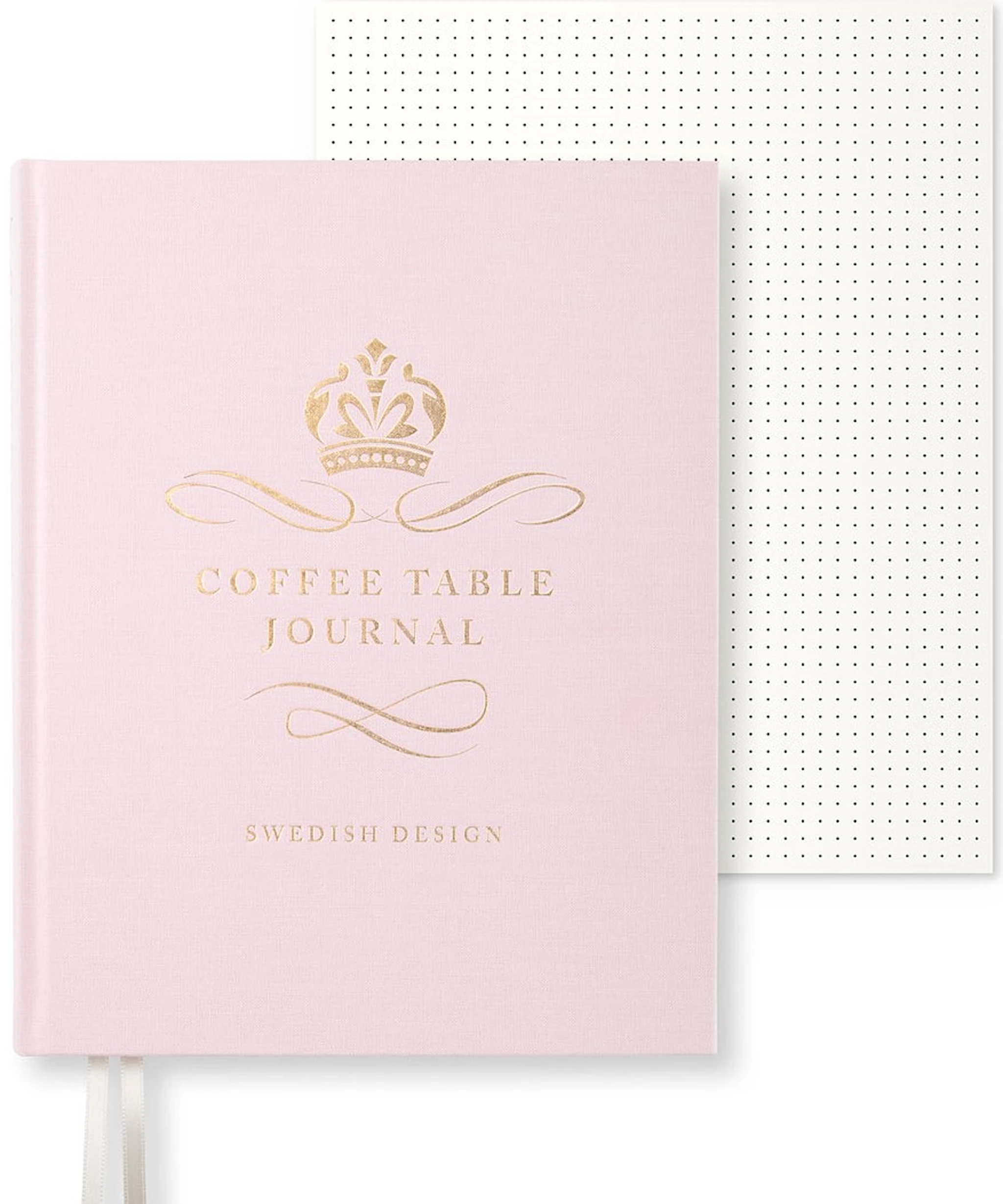 Tuotekuva ille Coffe Table Journal Royal 25,5 x 20 cm Dusty Rose 256 sivua Paperstyle