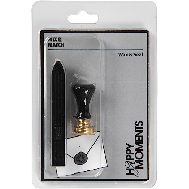 Tuotekuva 3 - Sinettipakkaus, halk. 17 mm, musta, 1 set