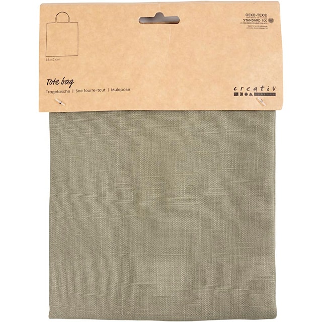 Tuotekuva 2 - Ostoskassi, koko 38x42 cm, 185 g, dusty vihreä, 1 pkk/ 1 pkt