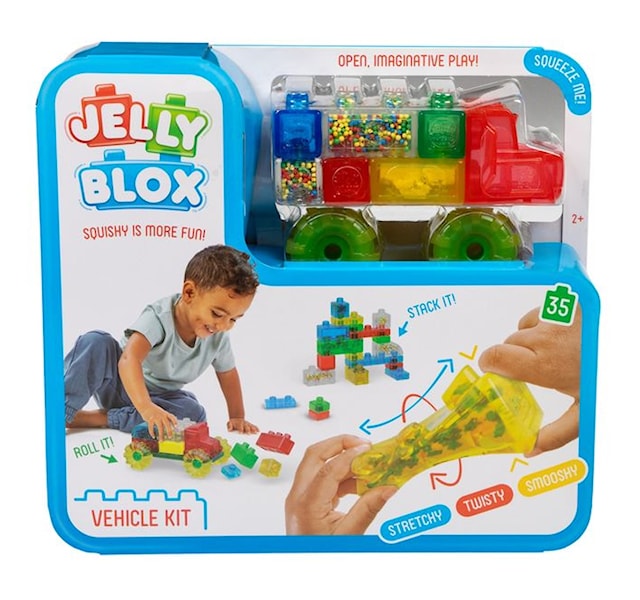 Produktbilde 1 for Sensoriske og myke byggeklosser for lastebiler Jelly Blox