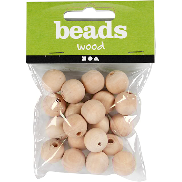 Produktbilde 2 for Treperle, dia. 15 mm, hullstr. 3 mm, 20 stk./ 1 pk.