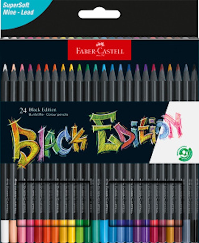 Produktbild 1 för Färgpennor Black Edition 24-p Faber-Castell