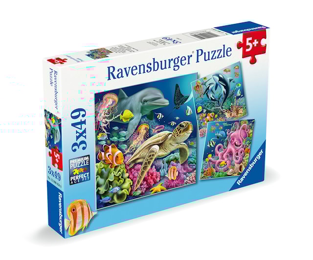 Produktbilde 5 for Puslespill Under Water 3x49 brikker, Ravensburger