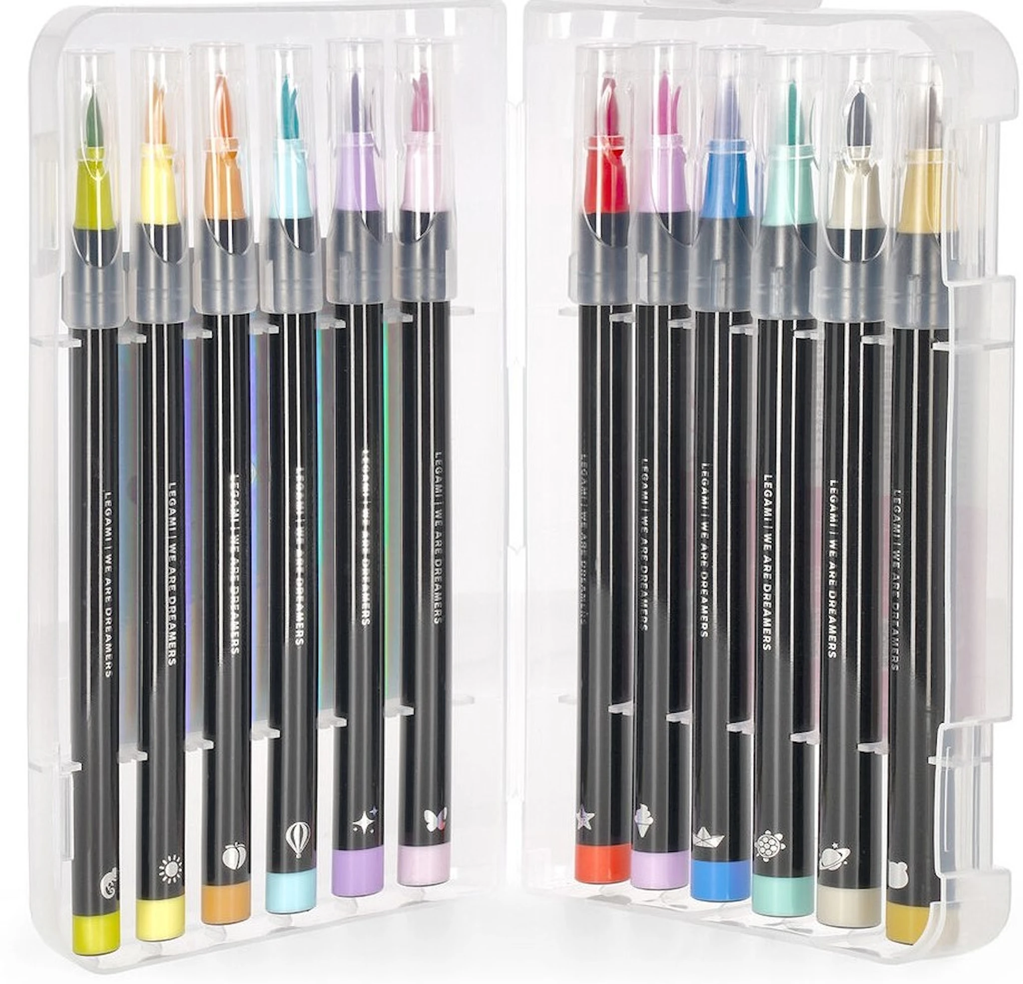 Produktbild för Brush Markers Pastellfärger 12-pack Legami
