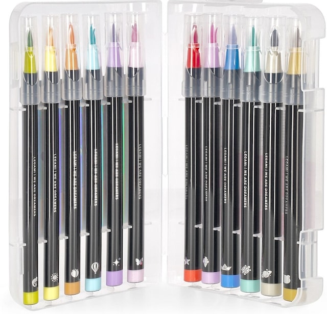 Produktbilde 1 for Brush Markers Pastellfarger 12-pack Legami