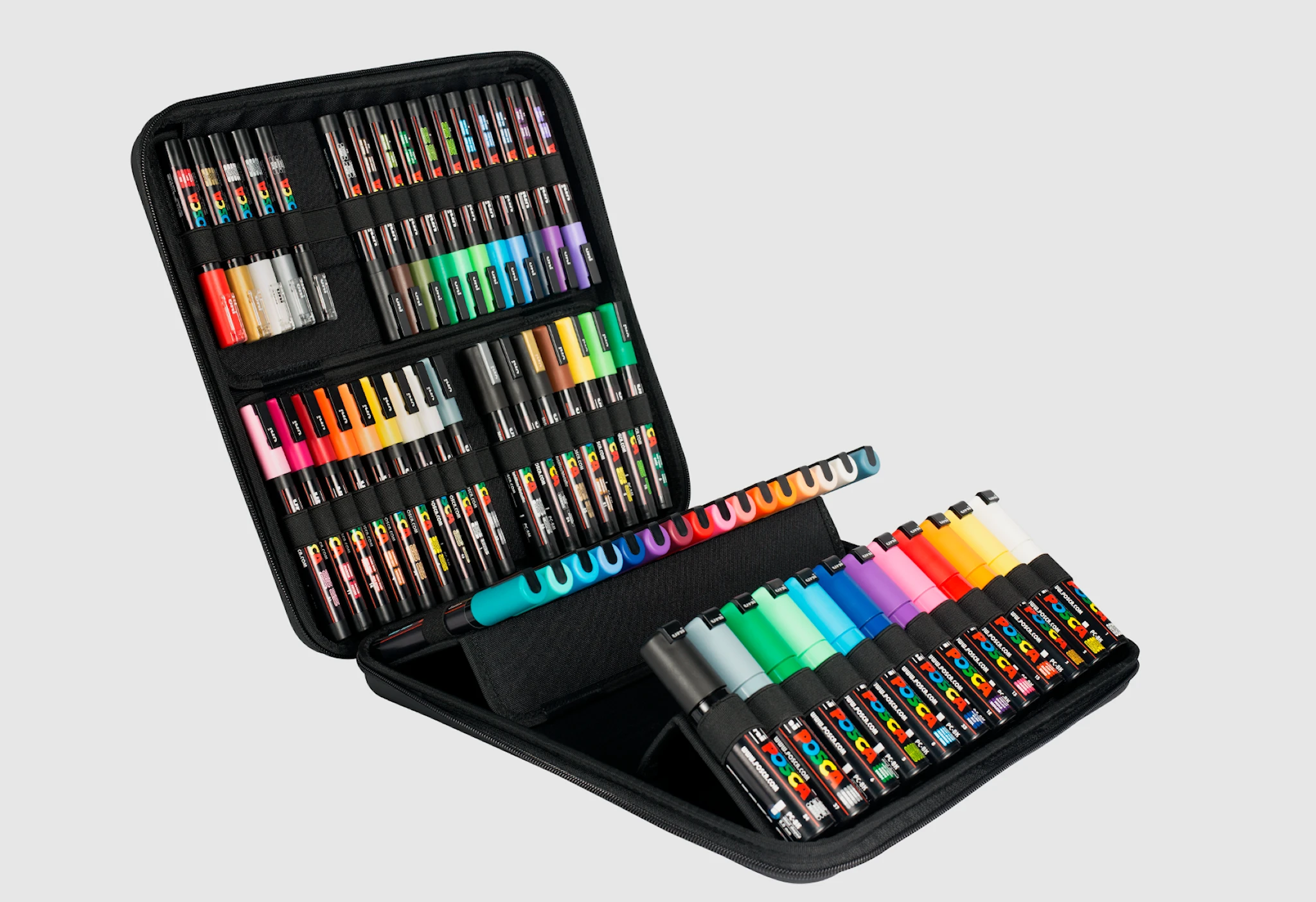 Produktbilde for Posca Gavesett 60 Penner I Ulike Farger Og Linjebredder